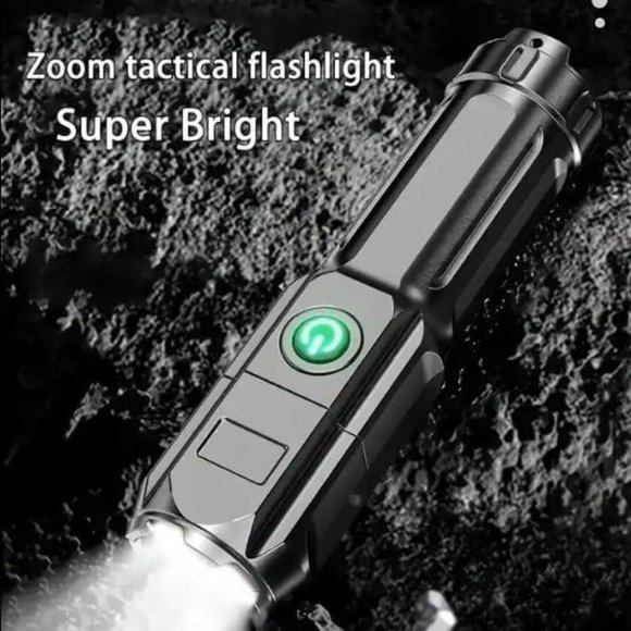 Powerful LED Flashlight Tactical Flashlights Rechargeable Waterproof Zoom 1 Pack - Picture 4 of 11